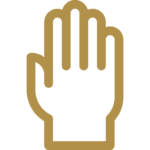 Icon image of a hand for laser hair removal on the hands.