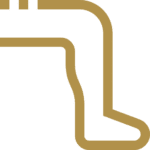 Icon image of a leg for laser hair removal on the legs.